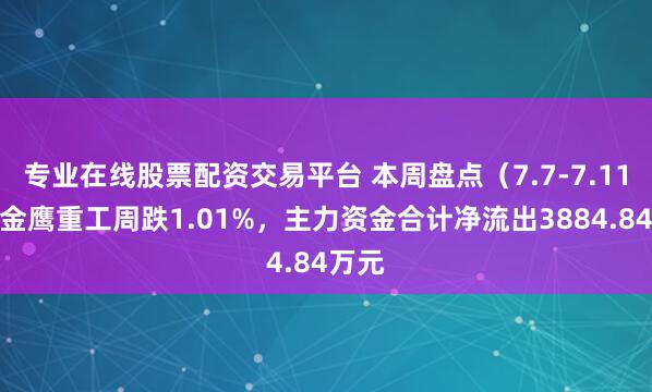 专业在线股票配资交易平台 本周盘点（7.7-7.11）：金鹰重工周跌1.01%，主力资金合计净流出3884.84万元
